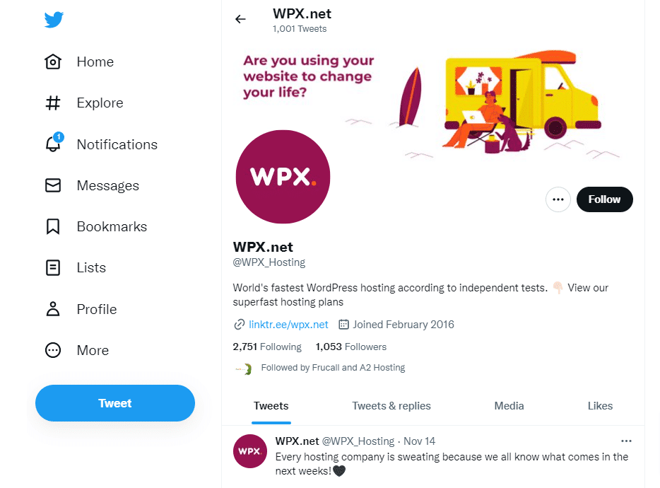 1 WPX net WPX Hosting Twitter